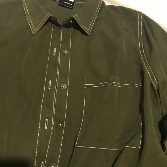Women’s shirt olive green - Picture 2 of 5